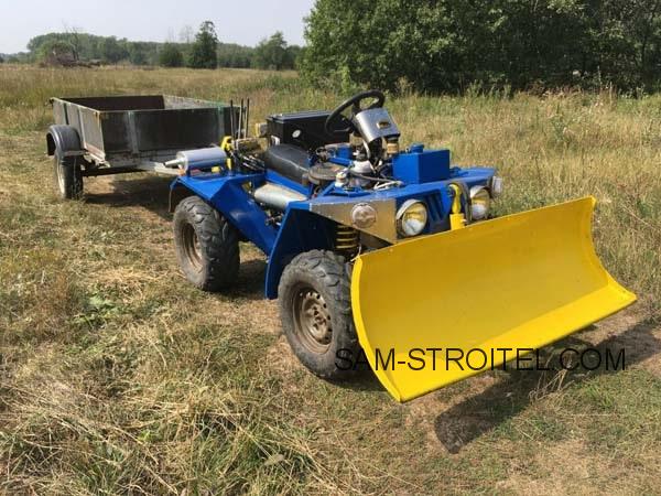 Самодельный квадроцикл-минитрактор с полным приводом 4х4: фото + описание конструкции Самодельный квадроцикл-минитрактор с полным приводом 4х4: фото + описание конструкции