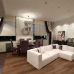 Идеи дизайна гостиной: зонирование, обои, мебель Идеи дизайна гостиной: зонирование, обои, мебель