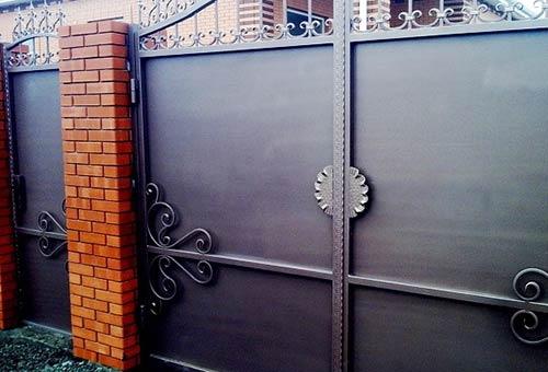 Цена металлических ворот с калиткой Цена металлических ворот с калиткой