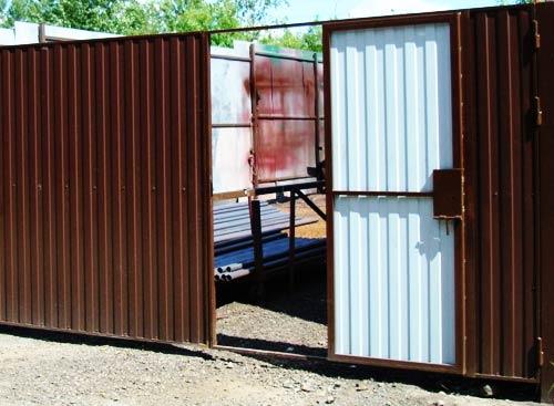 Цена металлических ворот с калиткой Цена металлических ворот с калиткой