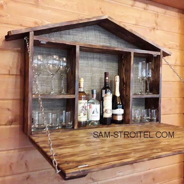 Как сделать стильный мини-бар из дерева своими руками Как сделать стильный мини-бар из дерева своими руками