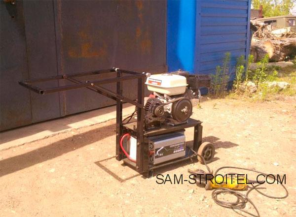 Сделал самодельный генератор на 220в на случай отключения электричества Сделал самодельный генератор на 220в на случай отключения электричества