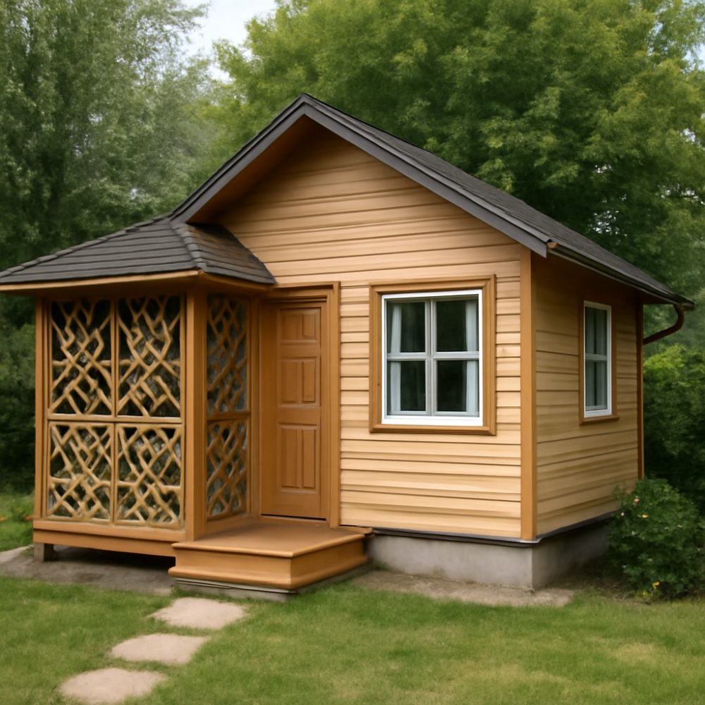 Как беседку переделать в домик на даче 1
