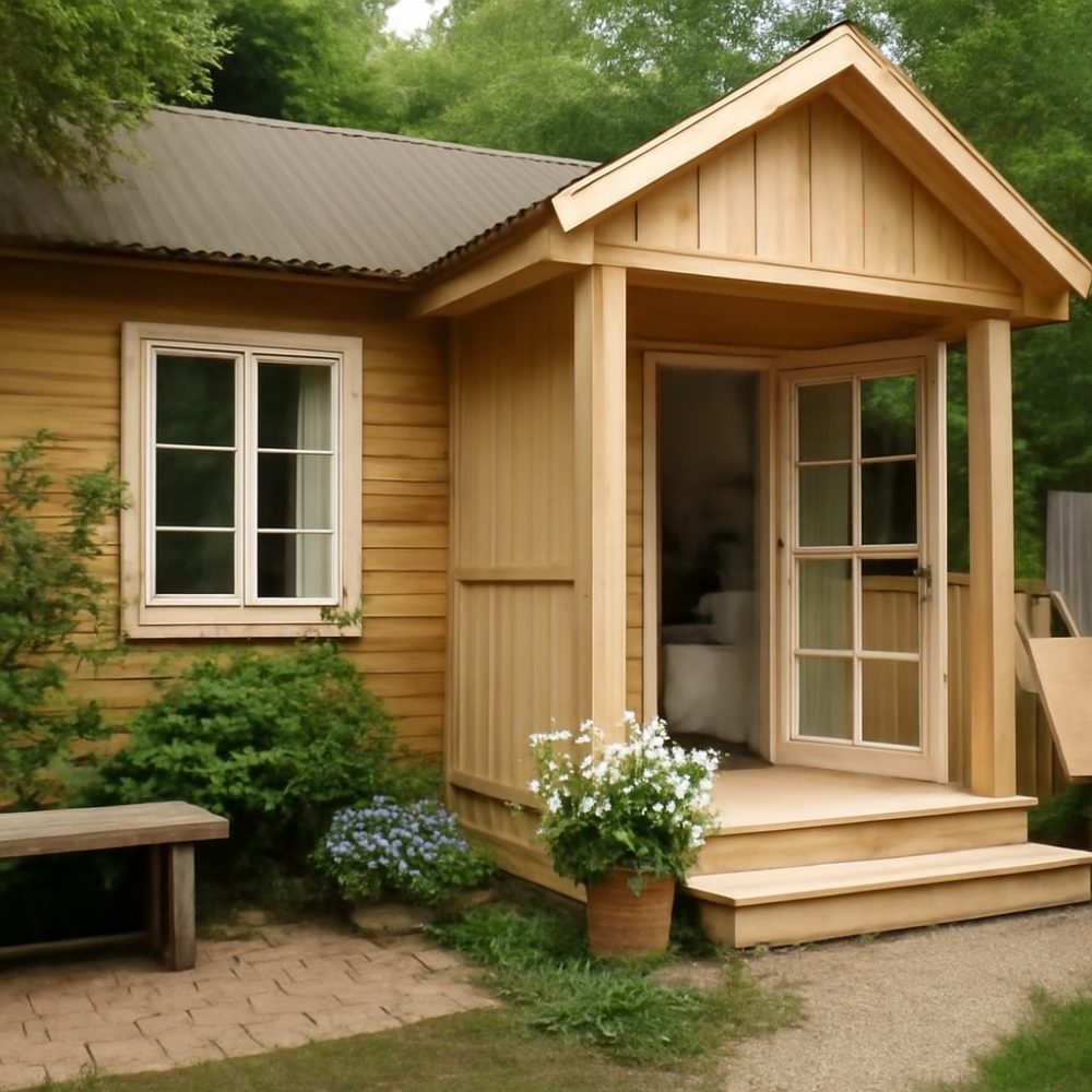 Как облагородить старый дачный домик 1