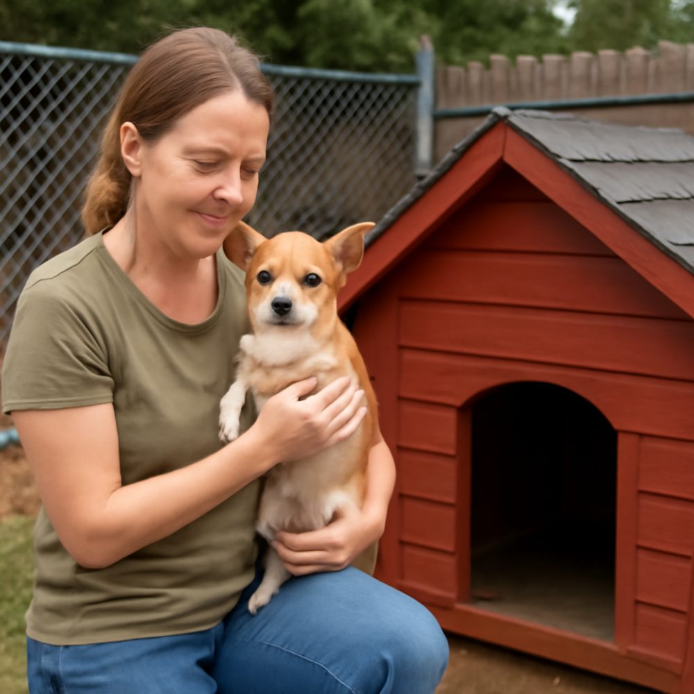 Как отдать собаку в домик мелкашей 1
