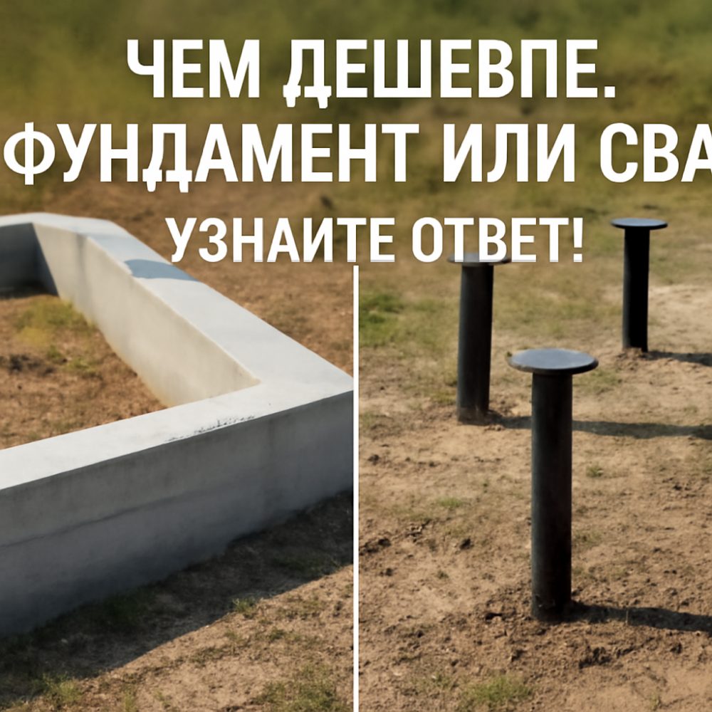 Что дешевле фундамент или сваи 1