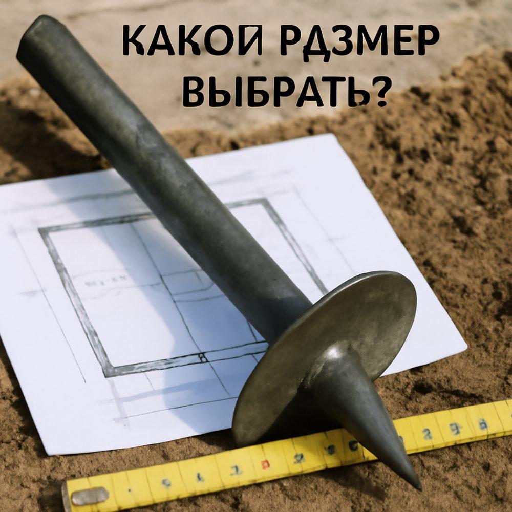 Винтовая свая для сарая какой размер 1