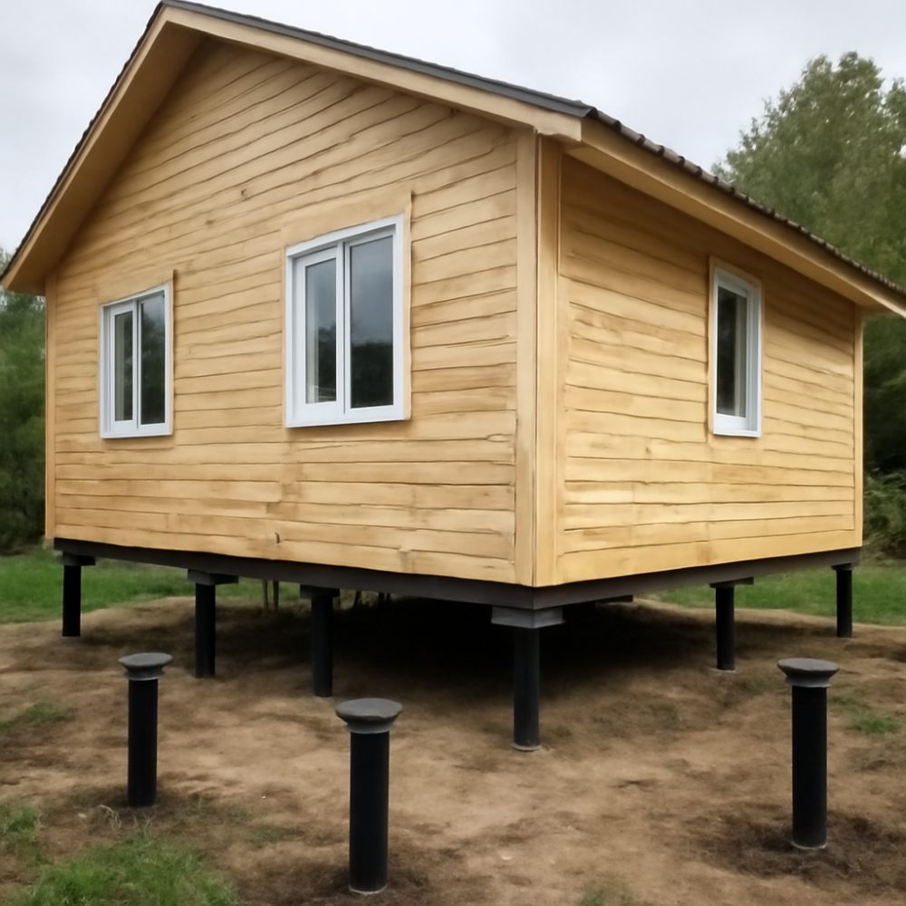 Сколько стоит поднять дом на винтовые сваи цена 1