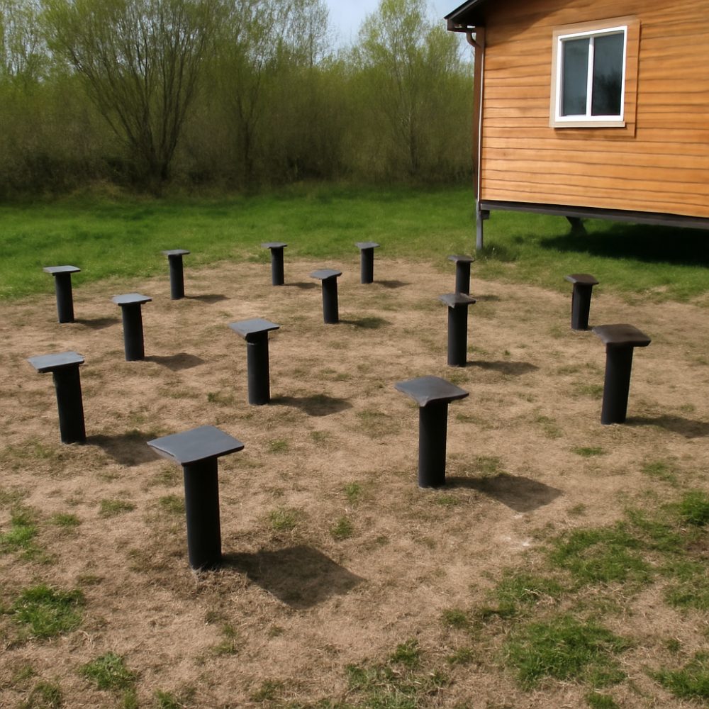 Сколько свай нужно для дома 5х5 1