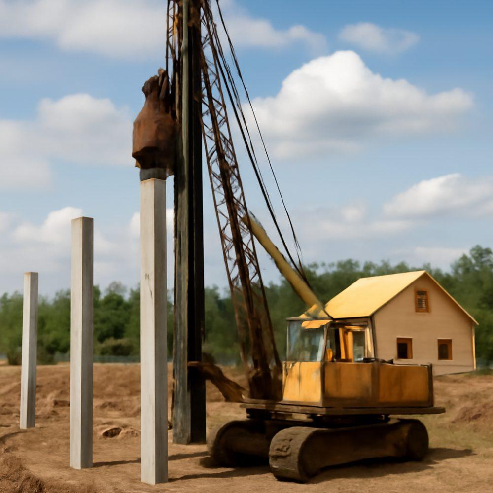 Сколько свай забивает копер за смену 1