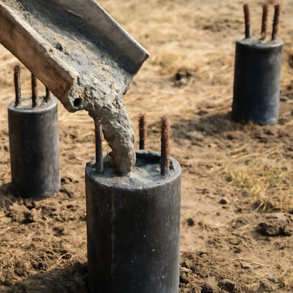 Зачем заливать бетон в сваи 1