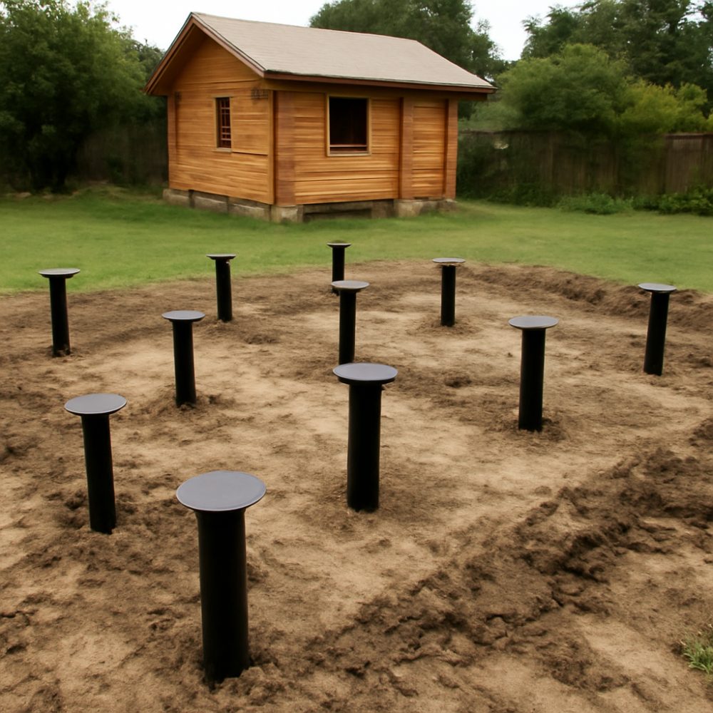 Сколько нужно свай для бани 5х4 1