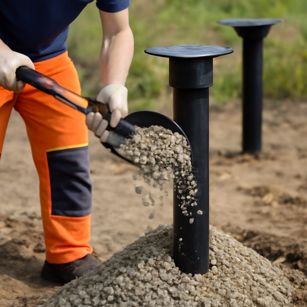 Что засыпают в сваи 1