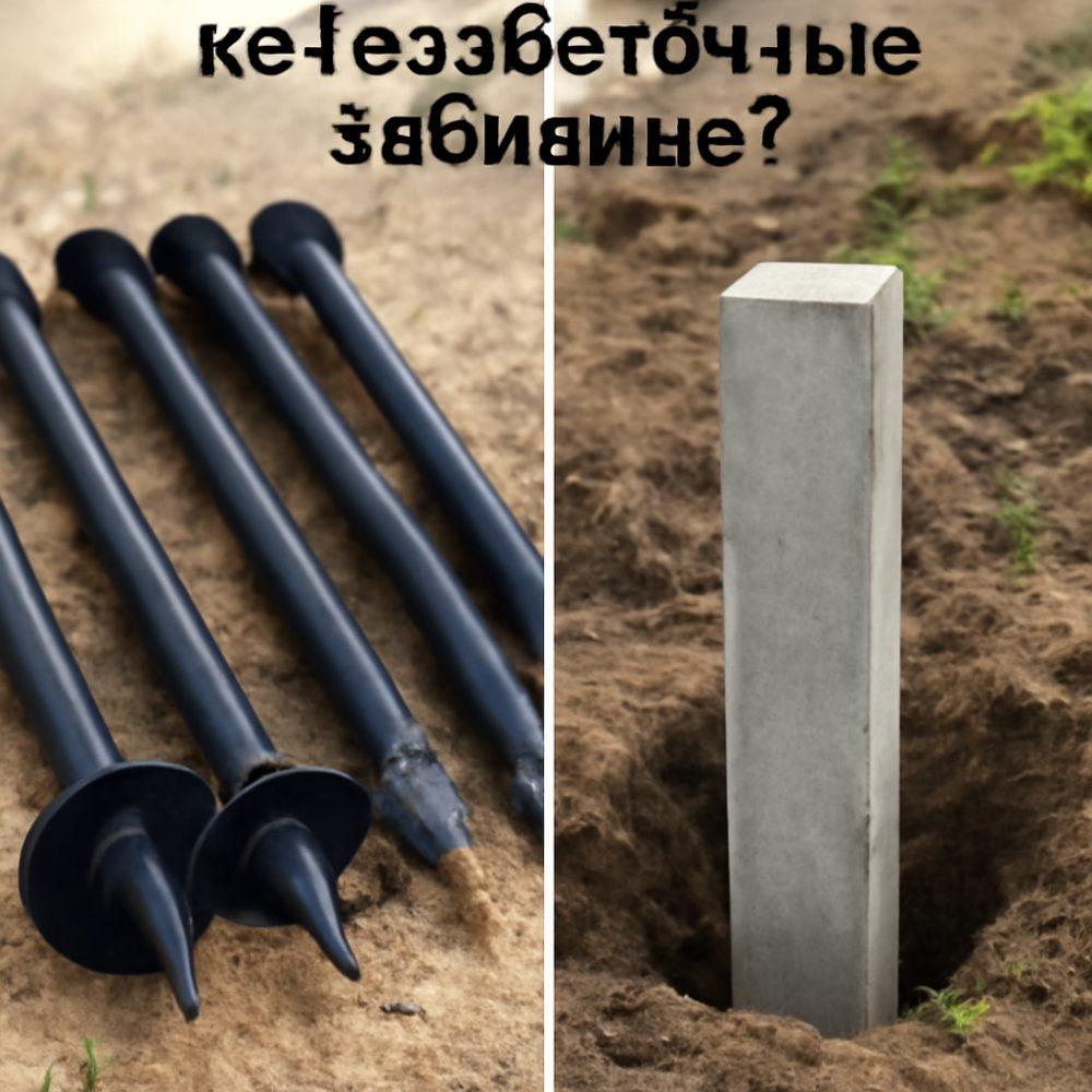 Что лучше сваи винтовые или железобетонные забивные 1