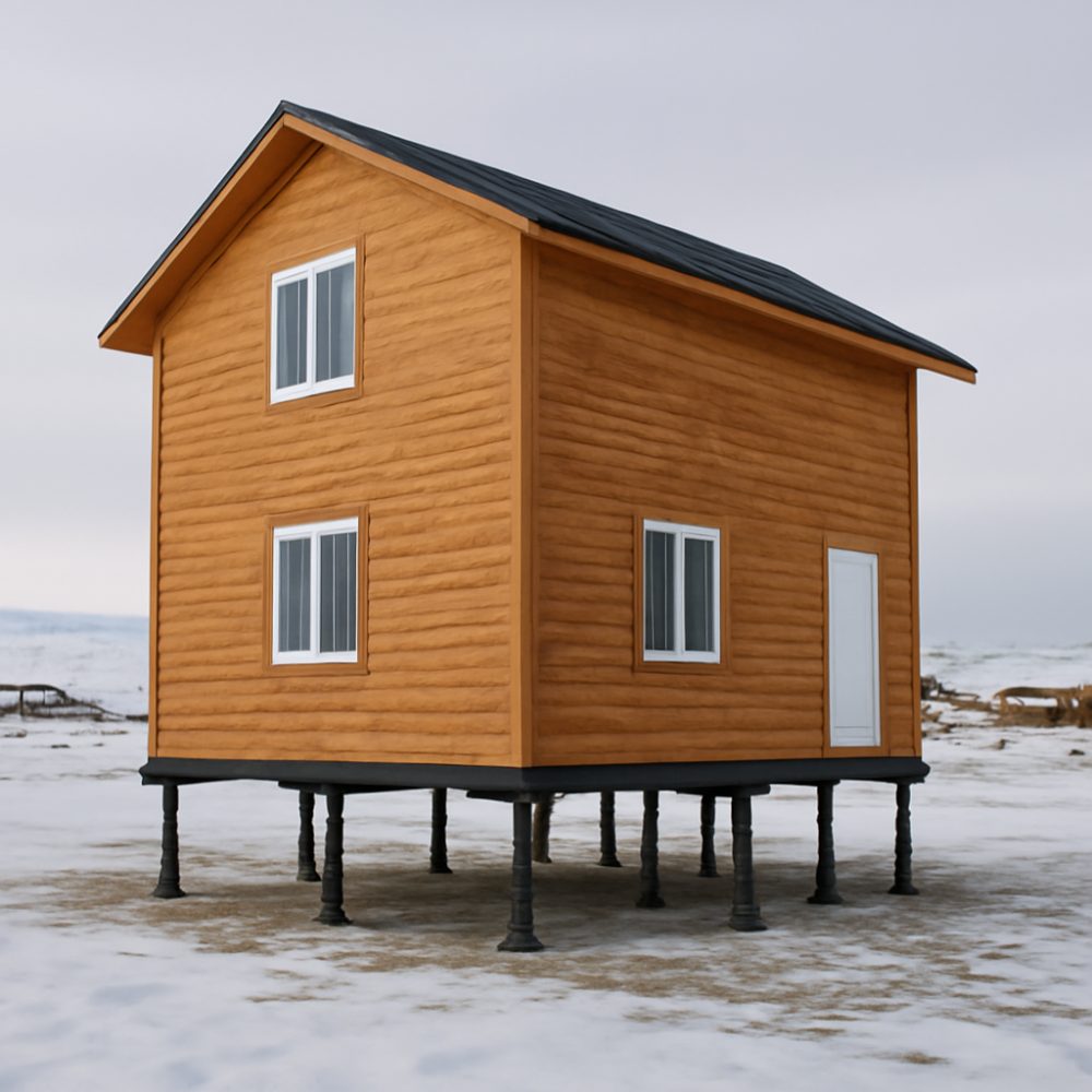 Зачем на севере строят дома на сваях 1