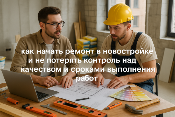 Как начать ремонт в новостройке и не потерять контроль над качеством и сроками выполнения работ 1