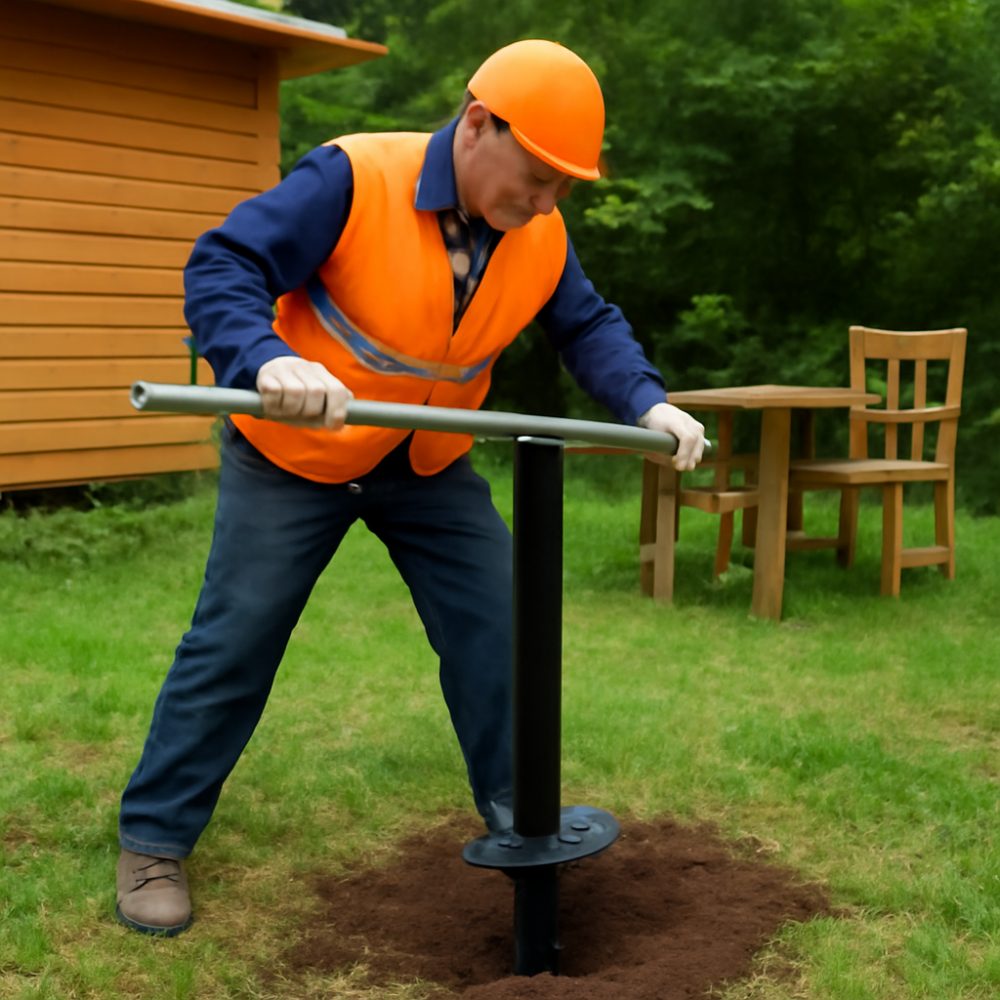 Сколько стоит вкрутить винтовую сваю вручную 1