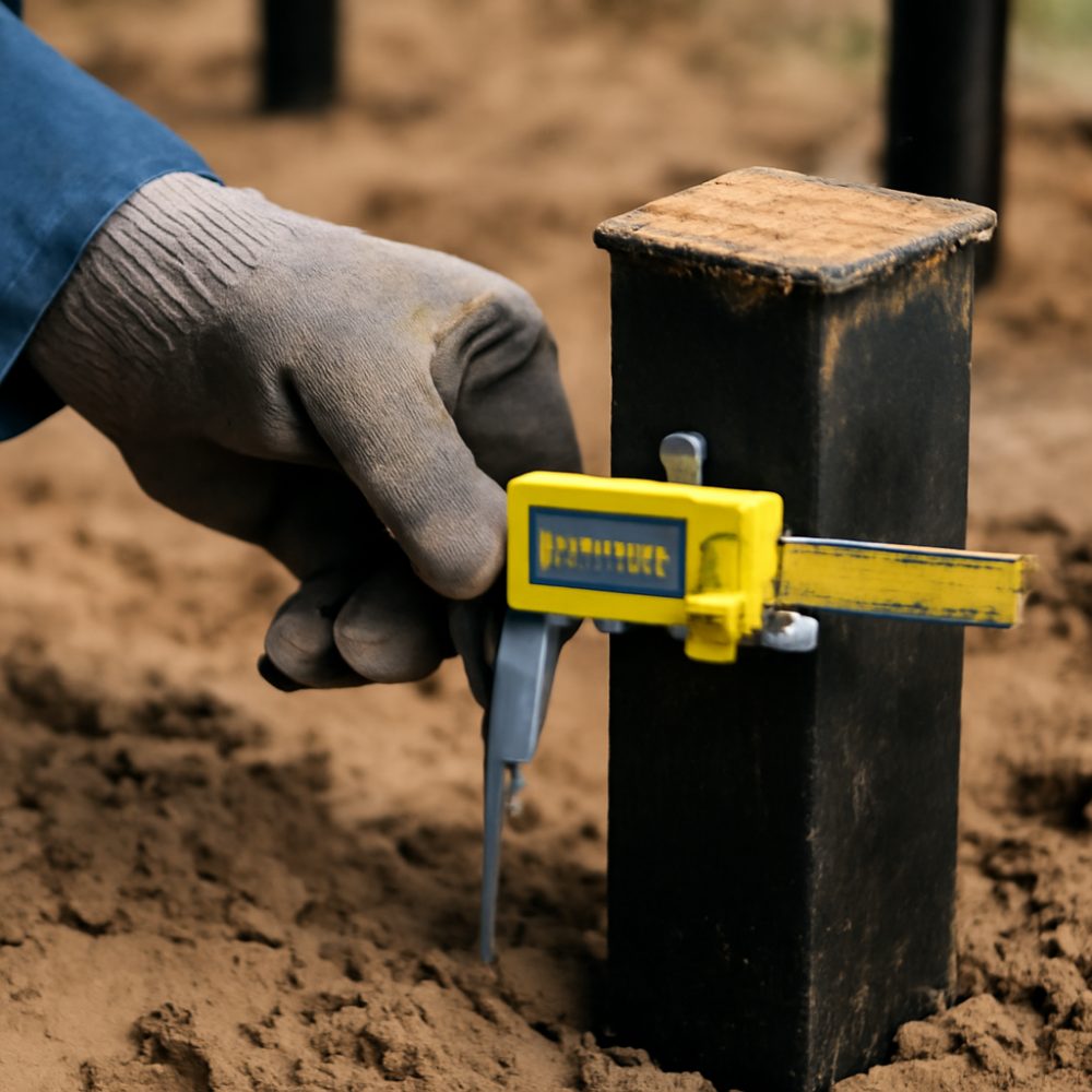 С какой точностью следует измерять отказ свай к концу погружения 1