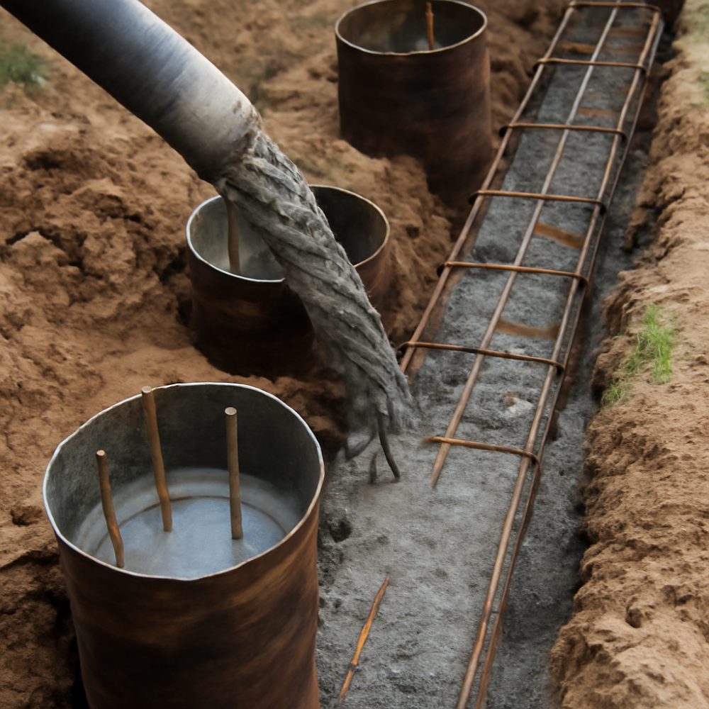 Как правильно заливать сваи для ленточного фундамента 1