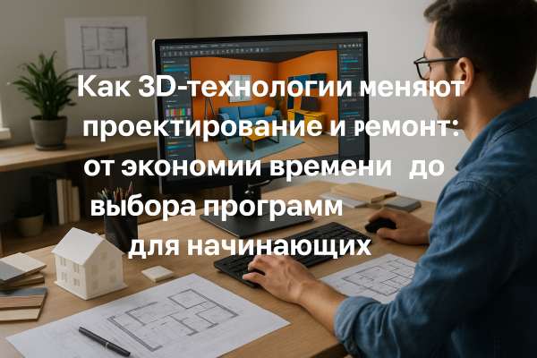 Как 3d-технологии меняют проектирование и ремонт: от экономии времени до выбора программ для начинающих 1