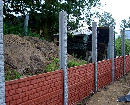 Бетонные наборные заборы