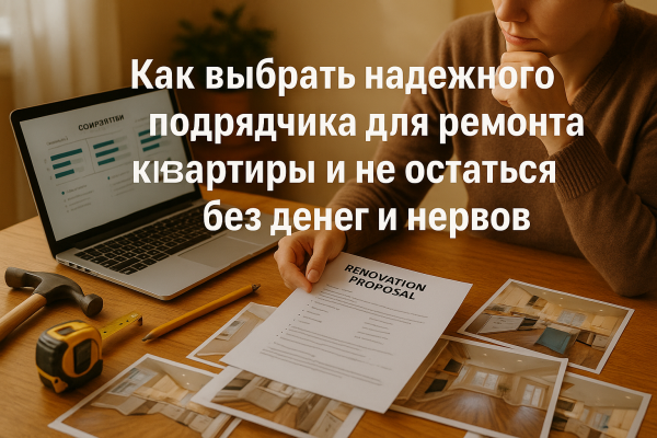 Как выбрать надежного подрядчика для ремонта квартиры и не остаться без денег и нервов 1