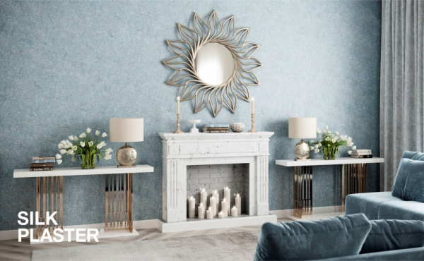 Декоративные покрытия silk plaster 1