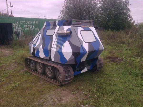 Гусеничный вездеход амфибия: чертежи, фото и описание изготовления Гусеничный вездеход амфибия: чертежи, фото и описание изготовления