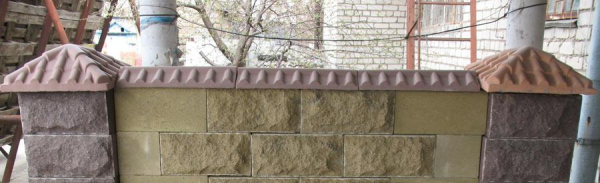 Забор из газобетона