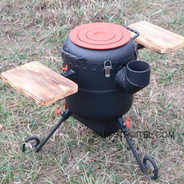 Огонь под рукой: самодельная печь из газового баллона: размеры, фото и описание Огонь под рукой: самодельная печь из газового баллона: размеры, фото и описание