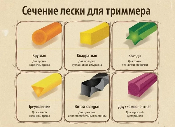 Выбираем леску для триммера правильно