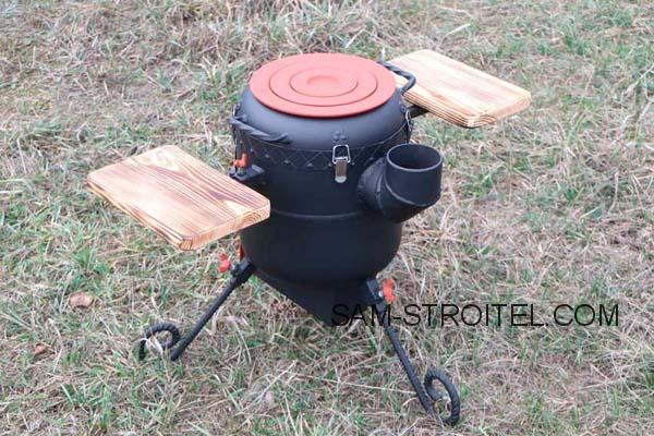 Огонь под рукой: самодельная печь из газового баллона: размеры, фото и описание Огонь под рукой: самодельная печь из газового баллона: размеры, фото и описание