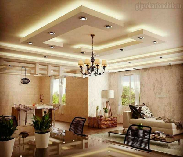 Потолки из гипсокартона в спальне — выбор материала и дизайн с учетом последних трендов интерьера Потолки из гипсокартона в спальне — выбор материала и дизайн с учетом последних трендов интерьера