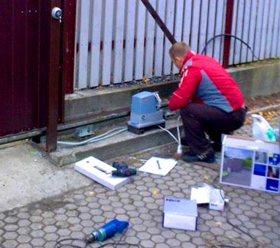 Установка и монтаж откатных ворот Установка и монтаж откатных ворот