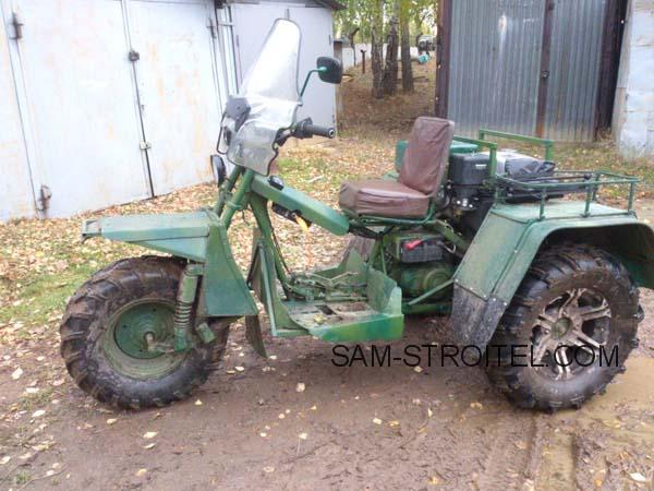 Самодельный трицикл вездеход для поездок на охоту: фото и описание самоделки