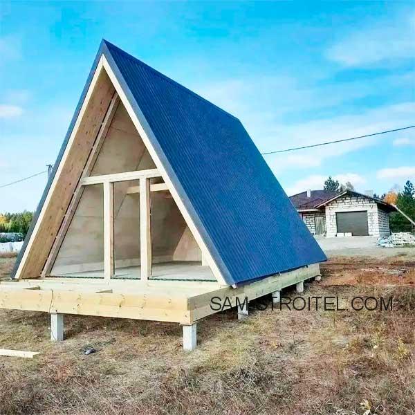 Как я построил дом a-frame своими руками: от идеи до готового проекта
