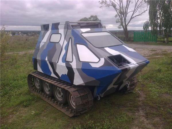 Гусеничный вездеход амфибия: чертежи, фото и описание изготовления Гусеничный вездеход амфибия: чертежи, фото и описание изготовления