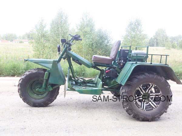 Самодельный трицикл вездеход для поездок на охоту: фото и описание самоделки