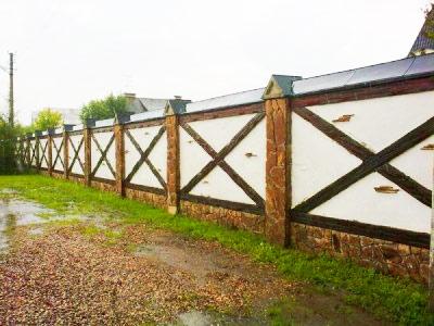 Заборы в стиле фахверк 1