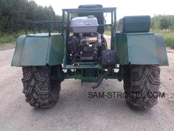 Самодельный трицикл вездеход для поездок на охоту: фото и описание самоделки