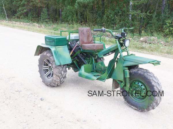 Самодельный трицикл вездеход для поездок на охоту: фото и описание самоделки 1