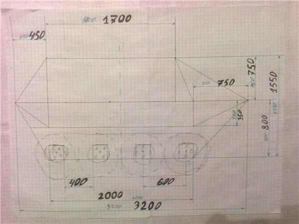 Гусеничный вездеход амфибия: чертежи, фото и описание изготовления Гусеничный вездеход амфибия: чертежи, фото и описание изготовления