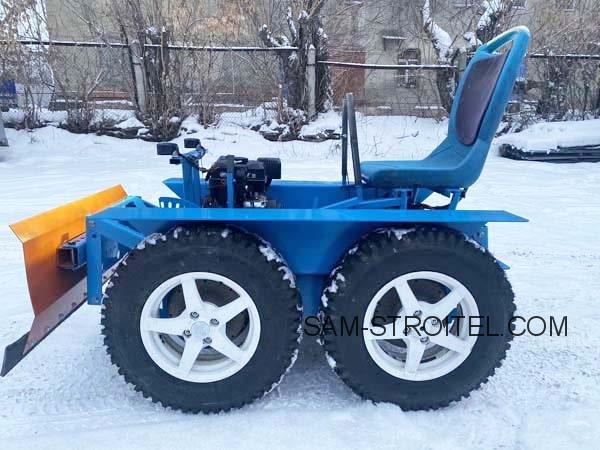 Самодельный бортоповоротный минитрактор: фото и описание конструкции 1