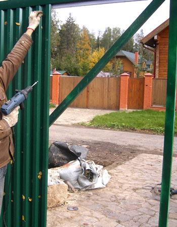 Установка автоматических ворот Установка автоматических ворот