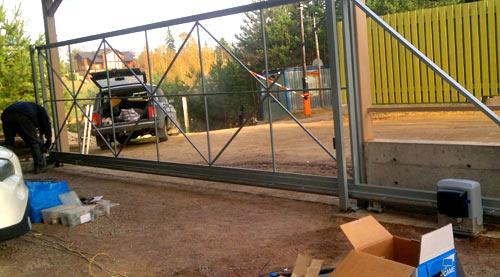 Установка и монтаж откатных ворот Установка и монтаж откатных ворот