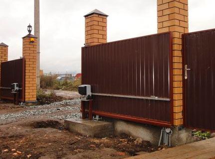 Установка и монтаж откатных ворот Установка и монтаж откатных ворот