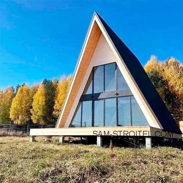 Как я построил дом a-frame своими руками: от идеи до готового проекта