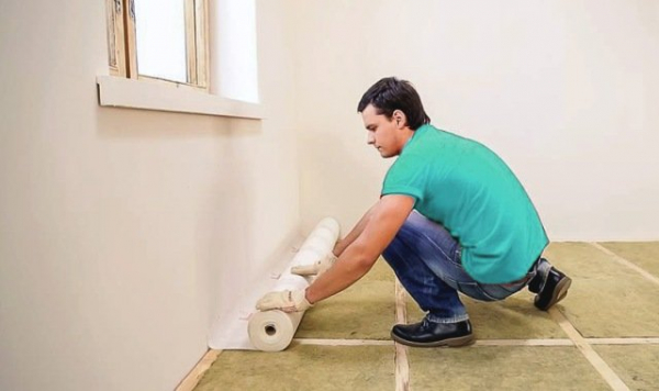 Укладка шумоизоляции на пол Укладка шумоизоляции на пол