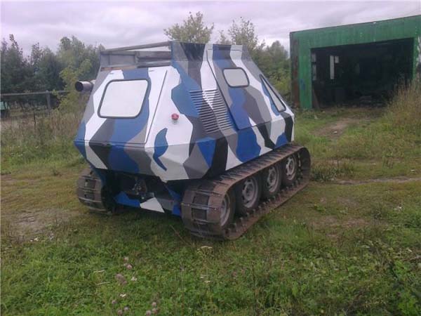 Гусеничный вездеход амфибия: чертежи, фото и описание изготовления Гусеничный вездеход амфибия: чертежи, фото и описание изготовления