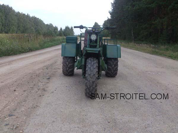 Самодельный трицикл вездеход для поездок на охоту: фото и описание самоделки